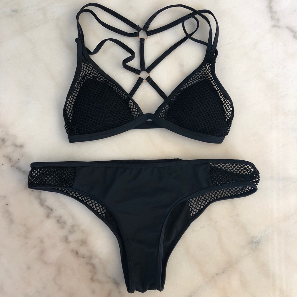 Black Mesh Bikini